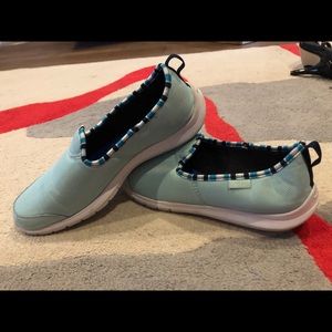 Reebok slip on tennis shoes. Lightly worn.